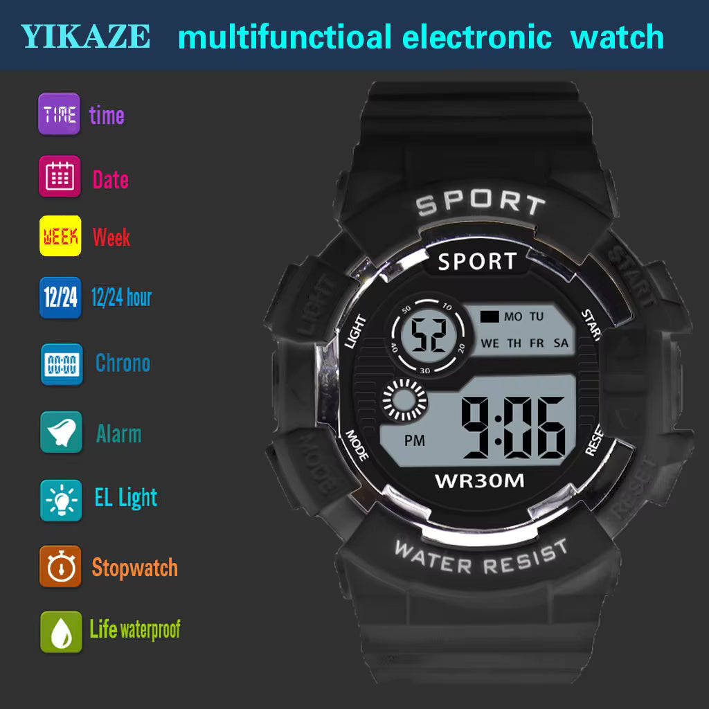 Fashion Kids Watches Luminous Waterproof Sports