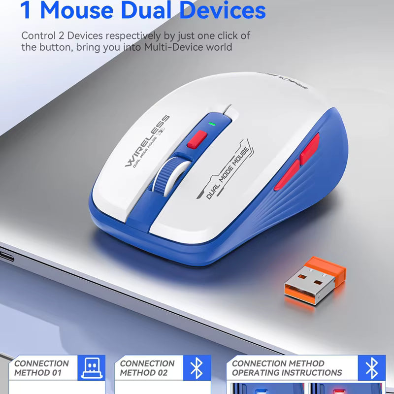 Bluetooth Wireless Mouse 2.4G Dual Mode