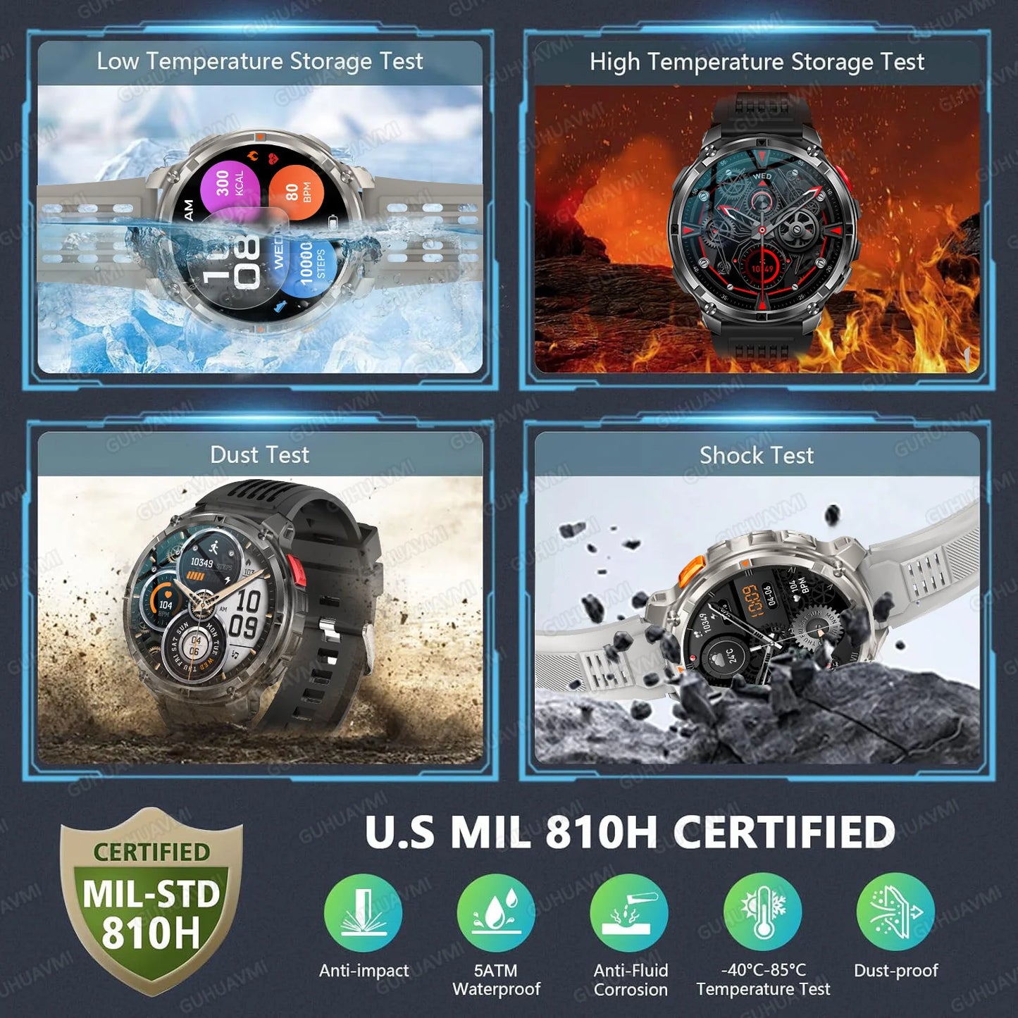 Military Smart Watch Men