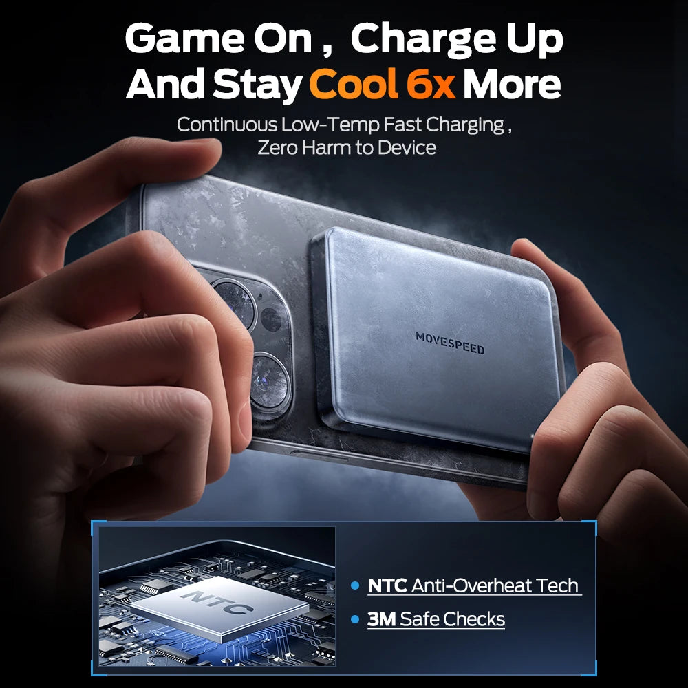 Magnetic Power Bank 10000mAh PD20W Portable Charger Wireless