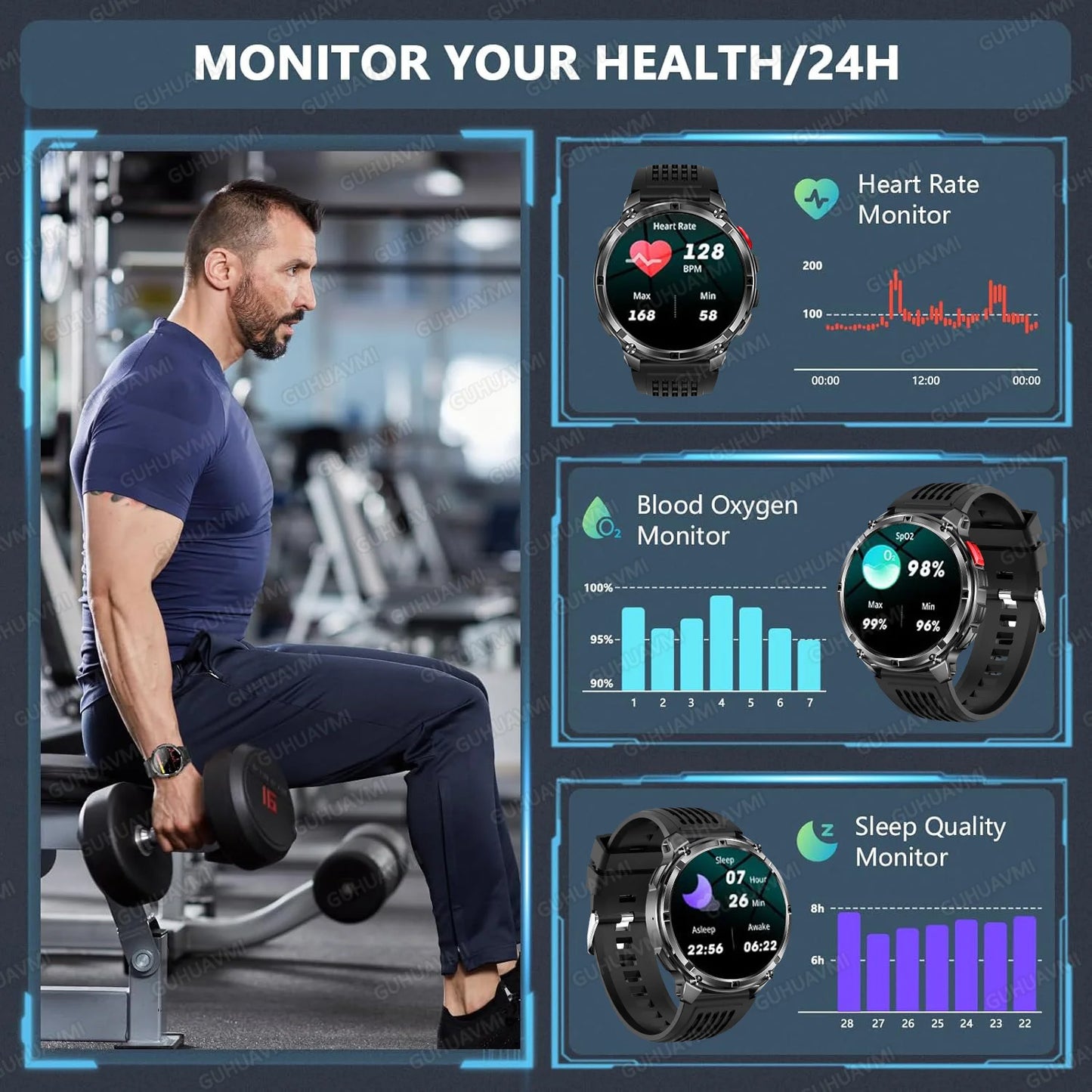 Military Smart Watch Men
