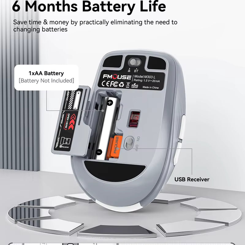 Bluetooth Wireless Mouse 2.4G Dual Mode
